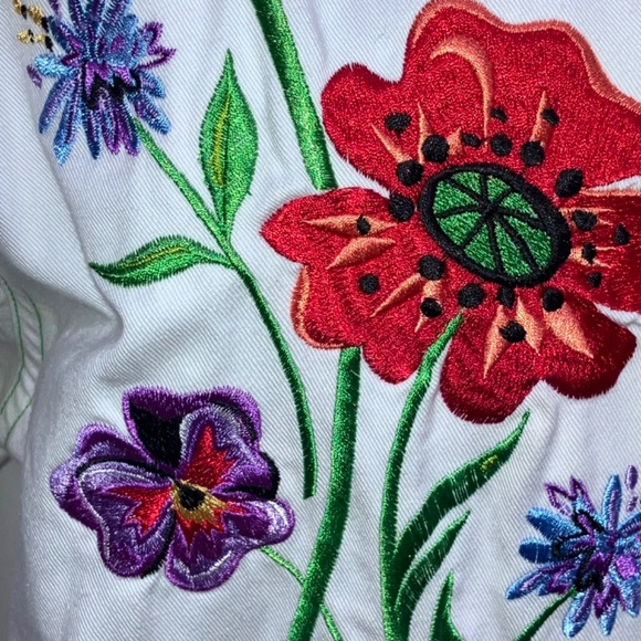 Bob Mackey White denim embroidered jacket - Picture 11 of 12